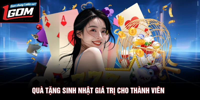 Quà tặng sinh nhật giá trị cho thành viên